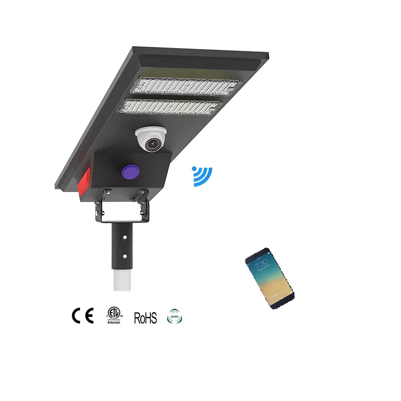 Batterie SS06 Solar Street Light LifePO4 avec caméra CCTV